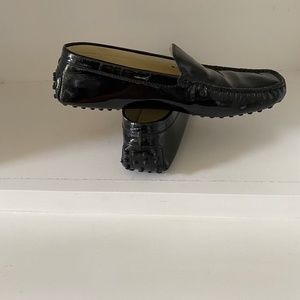 Tod's Black Leather Loafers